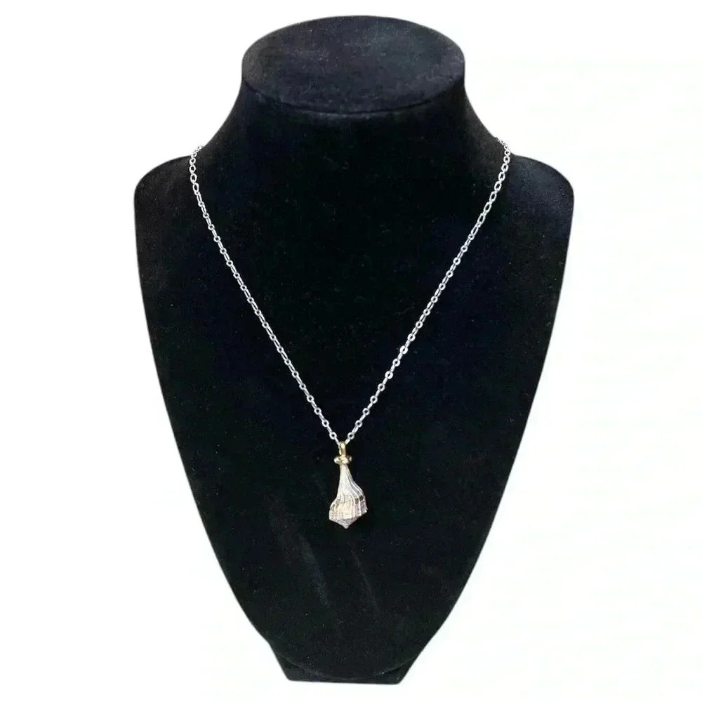 Brighton Lightening Whelk Shell- Shells Around the World Gold Tone Necklace